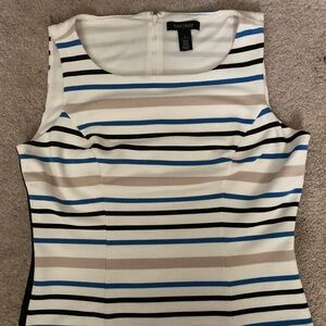 White House Black Market Women’s Striped Tank Top Size 14